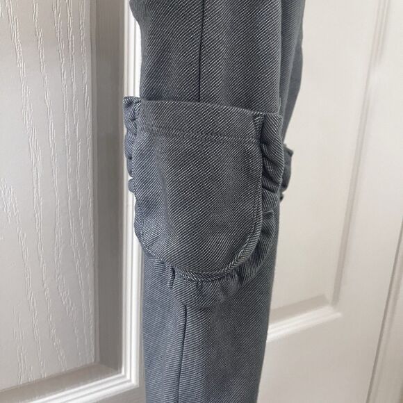 Milkbarn Denim Ruffle Overalls Girls Size 12-18 Months - Picture 6 of 13